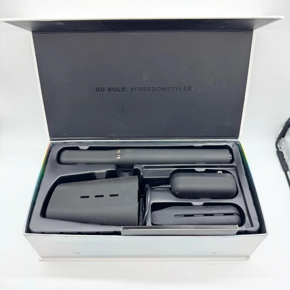 GIMME Beauty Freedom CORDLESS Styling Flat Iron Black -‎ Like NEW With Box!